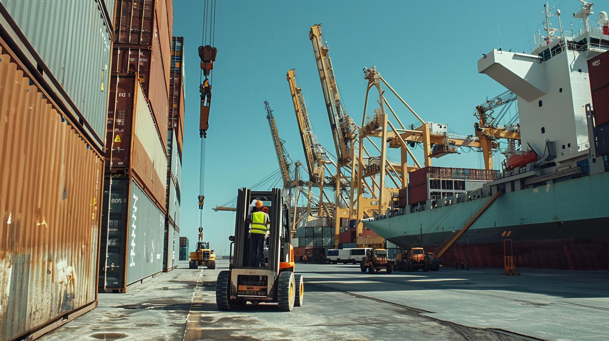 Operaciones industriales en la terminal portuaria de Altamira